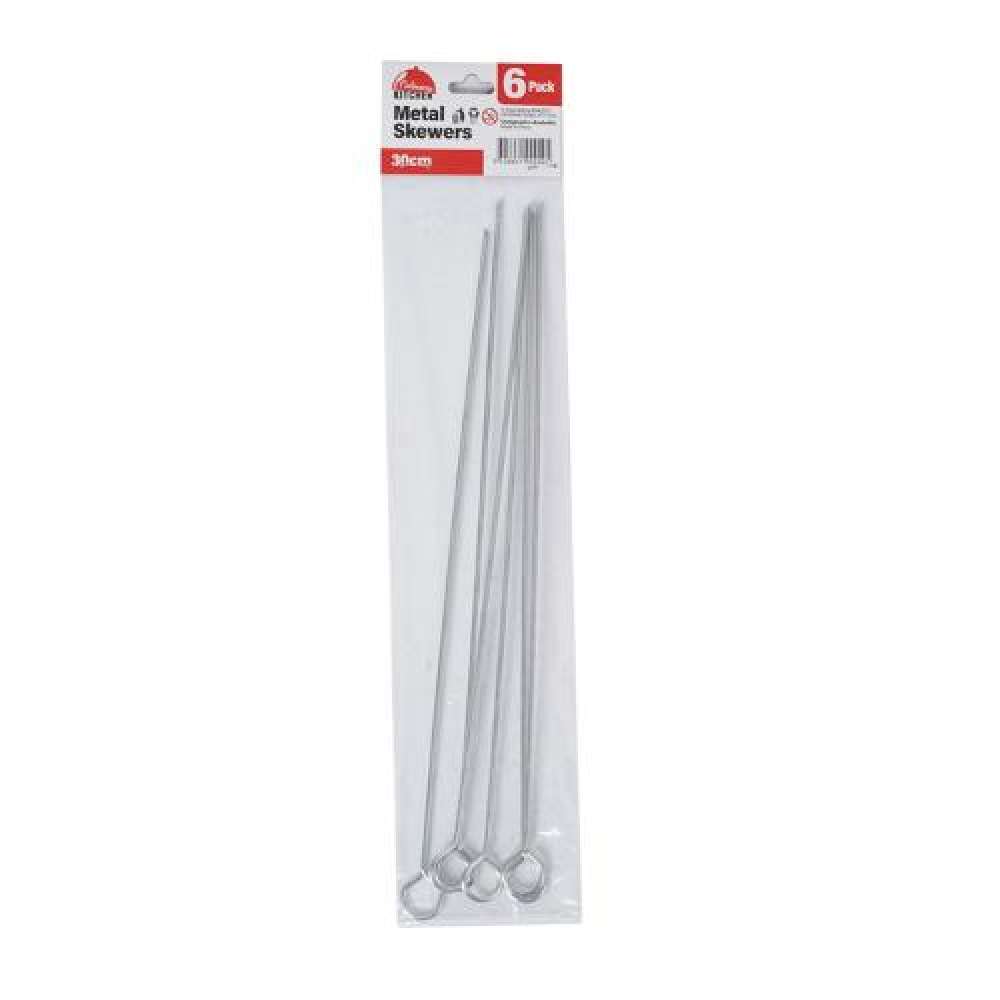 View Skewers Metal 6pk 30cm