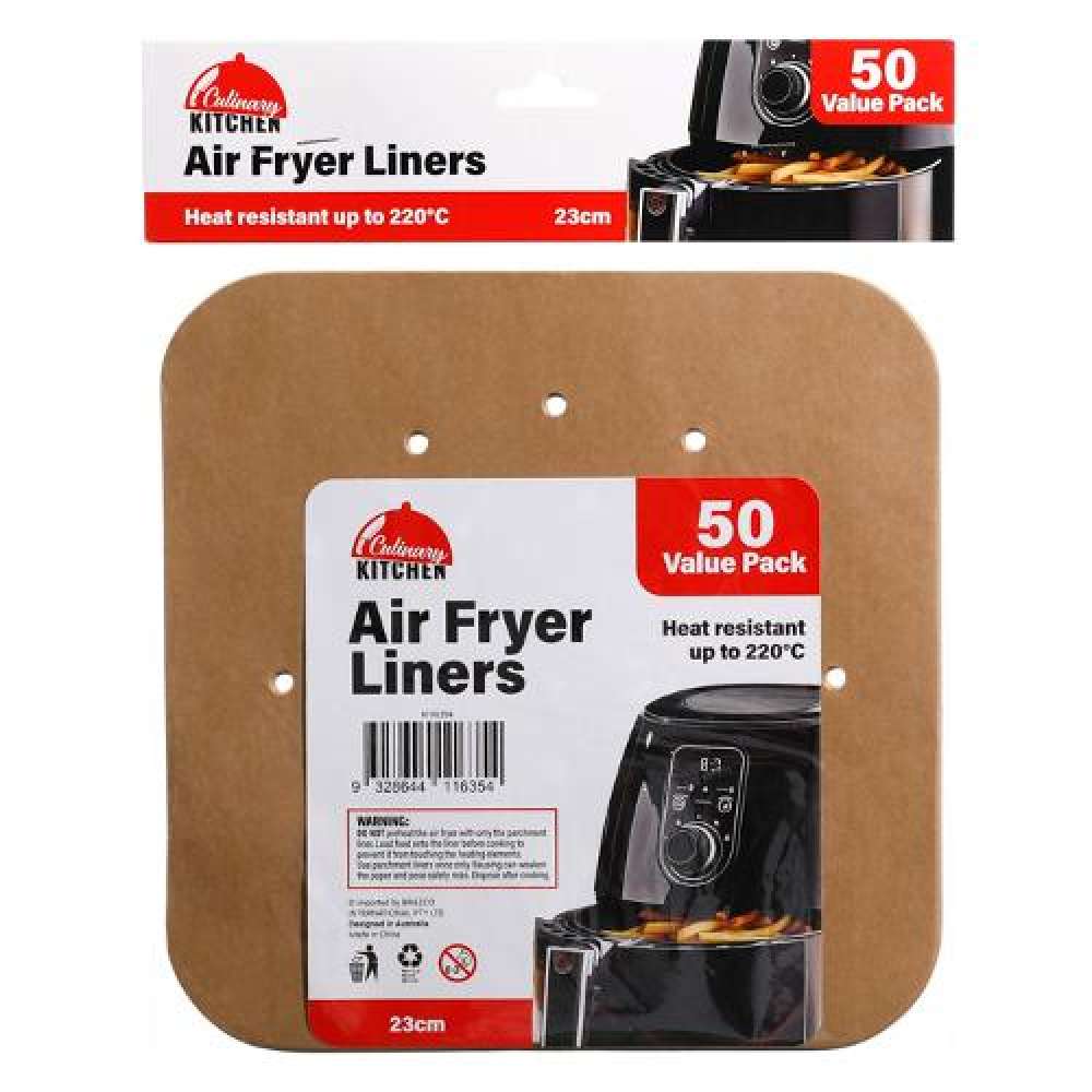 View Air Fryer Liners 50pk Square Disposable 