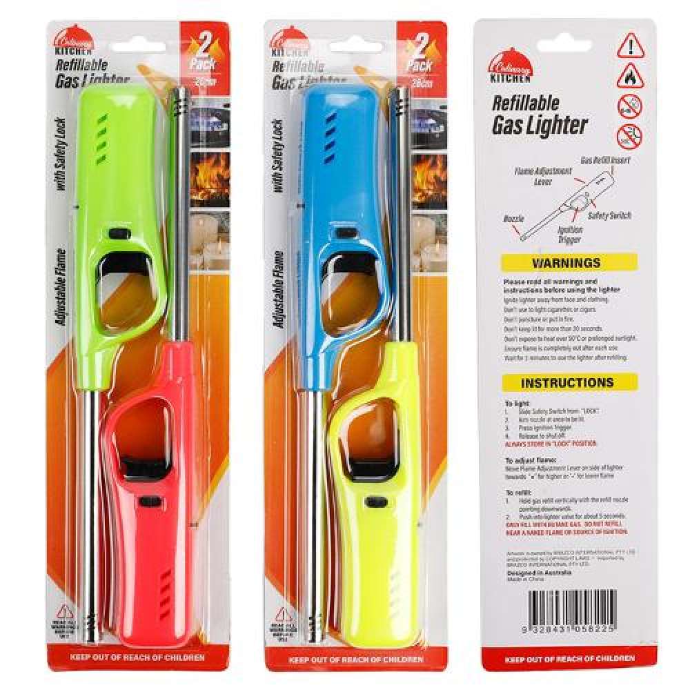 View Gas Lighter 2pk