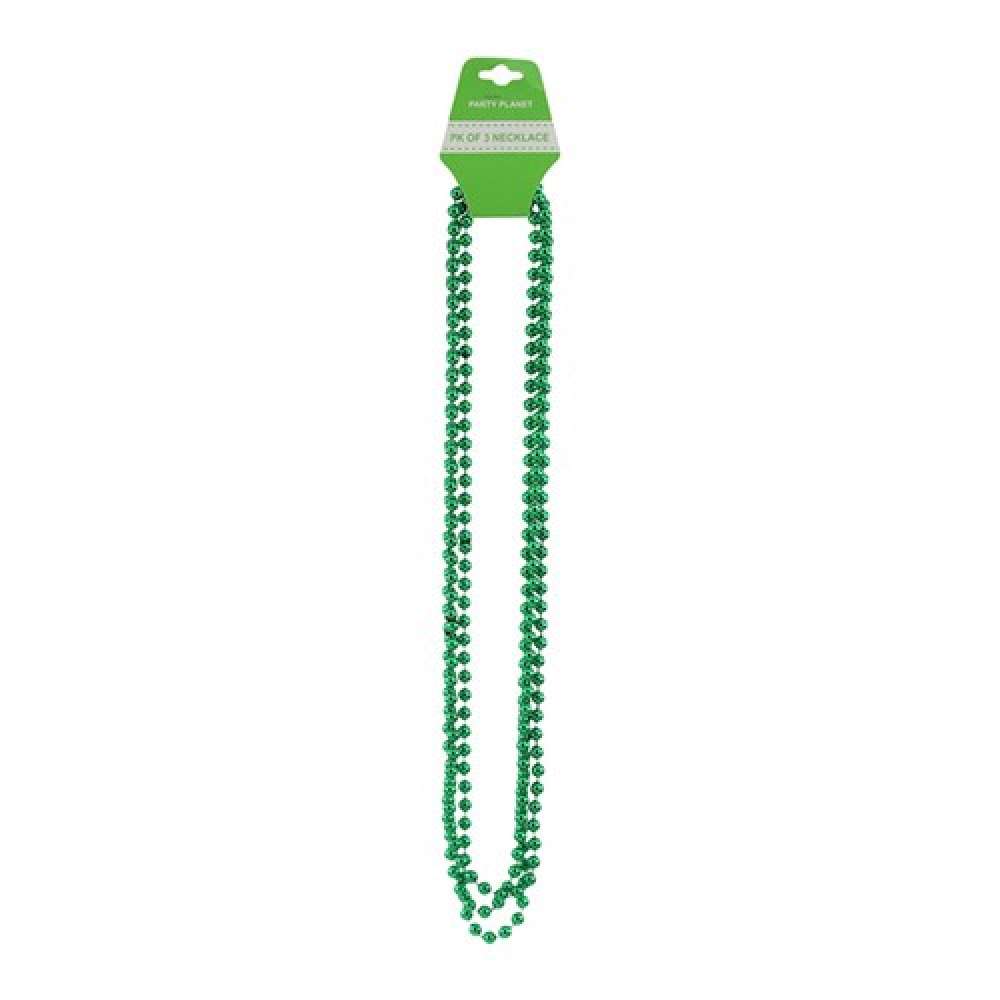 View Party Necklace Beaded Green