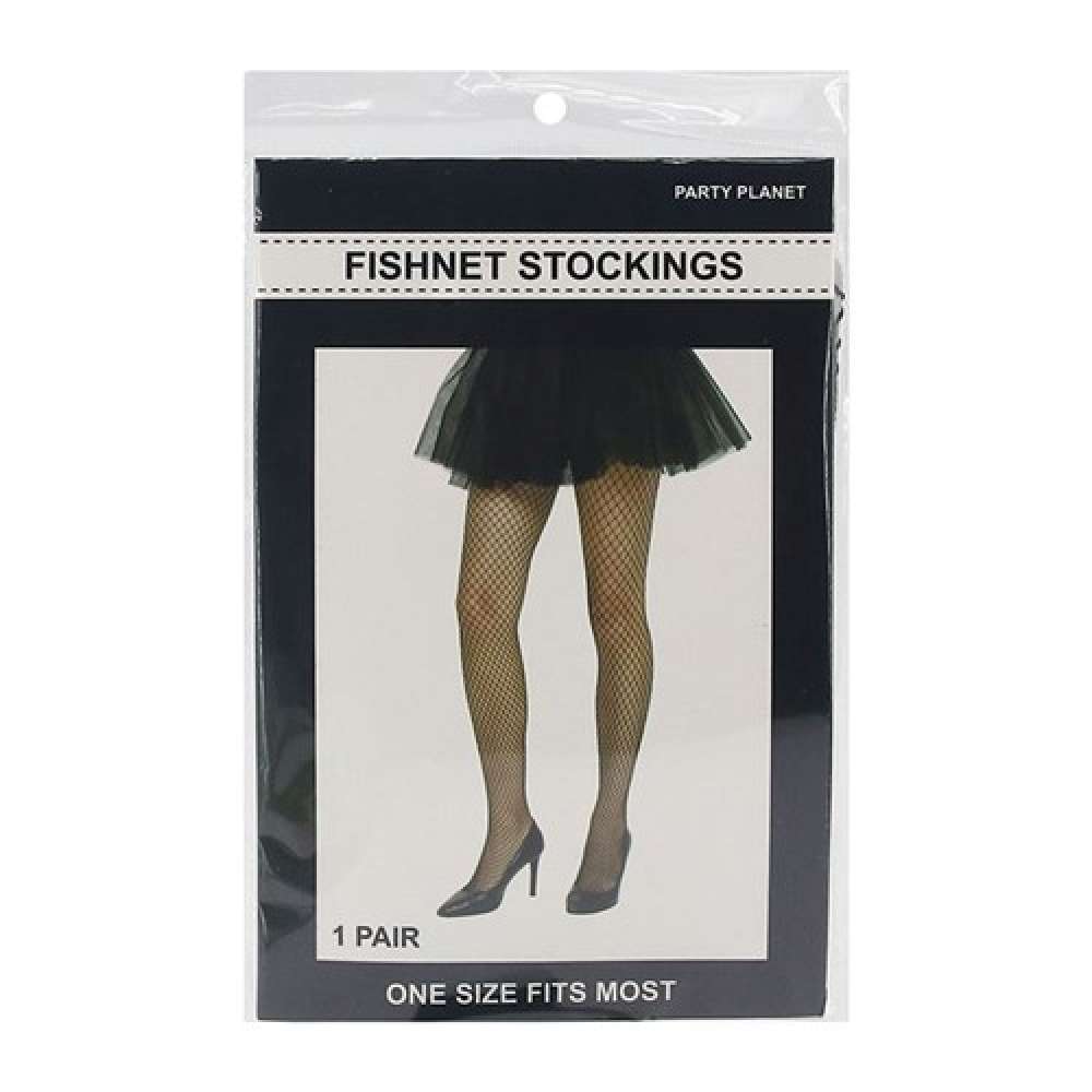 View Stockings Fish Net Over Knee Black 