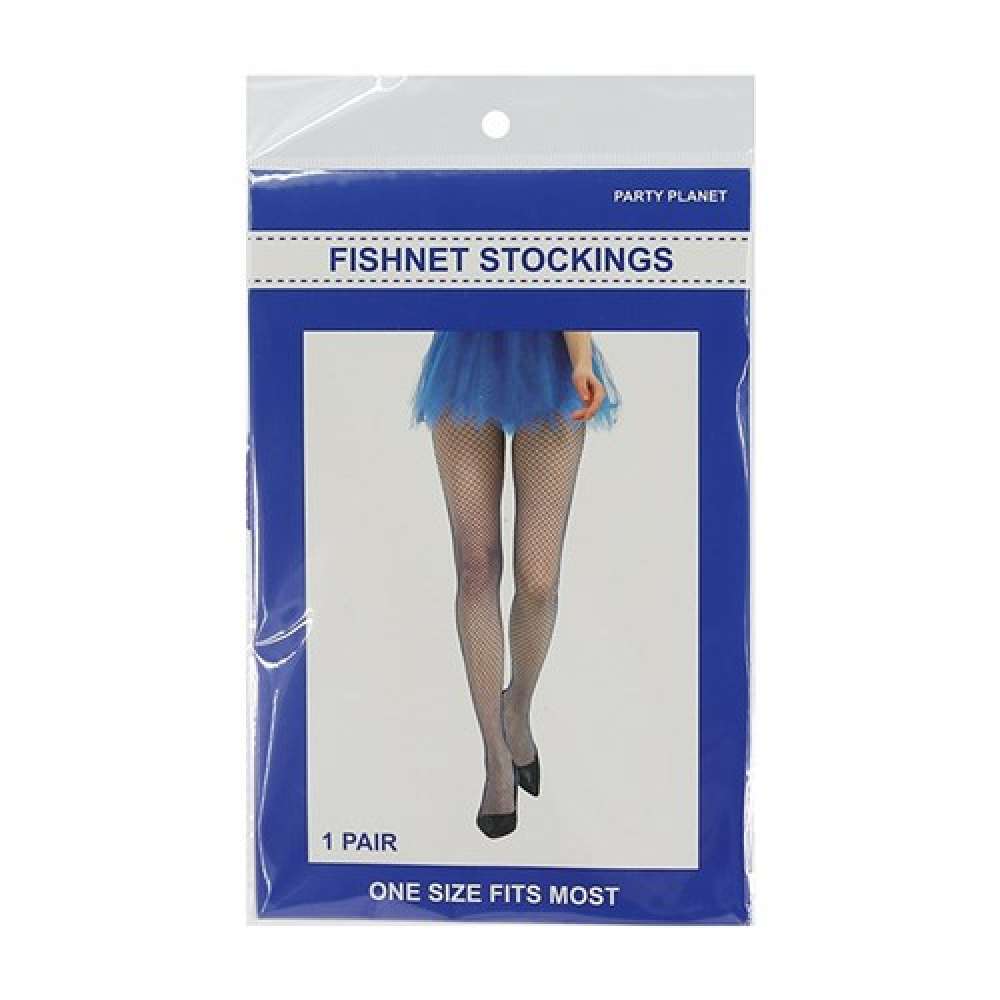 View Stockings Fish Net Over Knee Blue