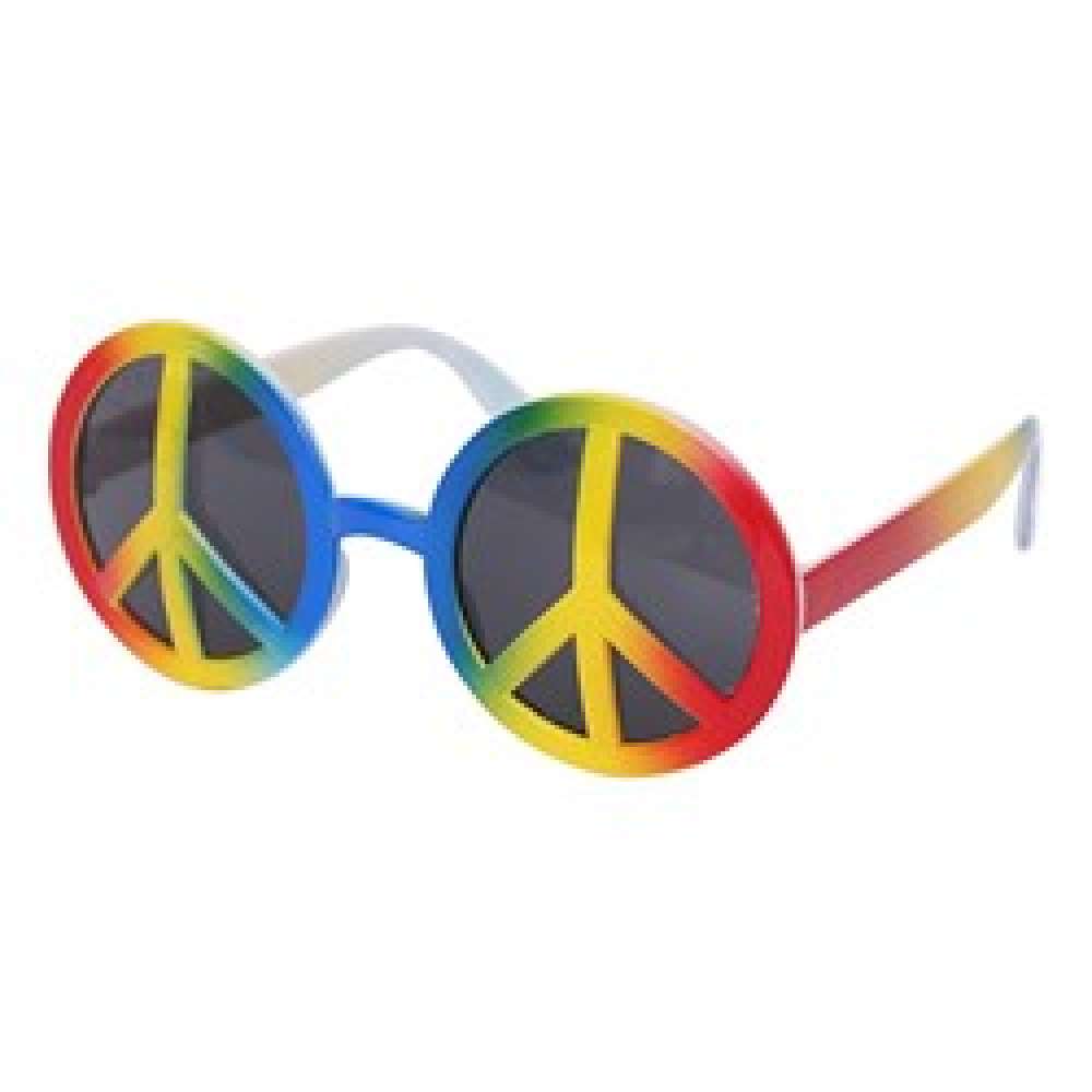 View Party Glasses Hippie with Peace Sign