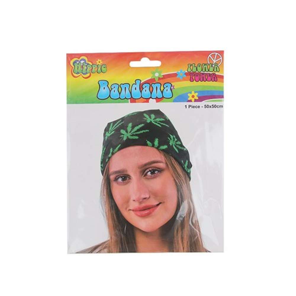 View Bandana Marijuana Leaf