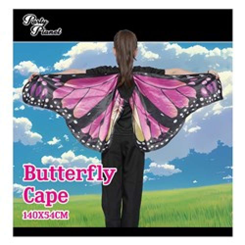 View Butterfly Cape Kids Pink