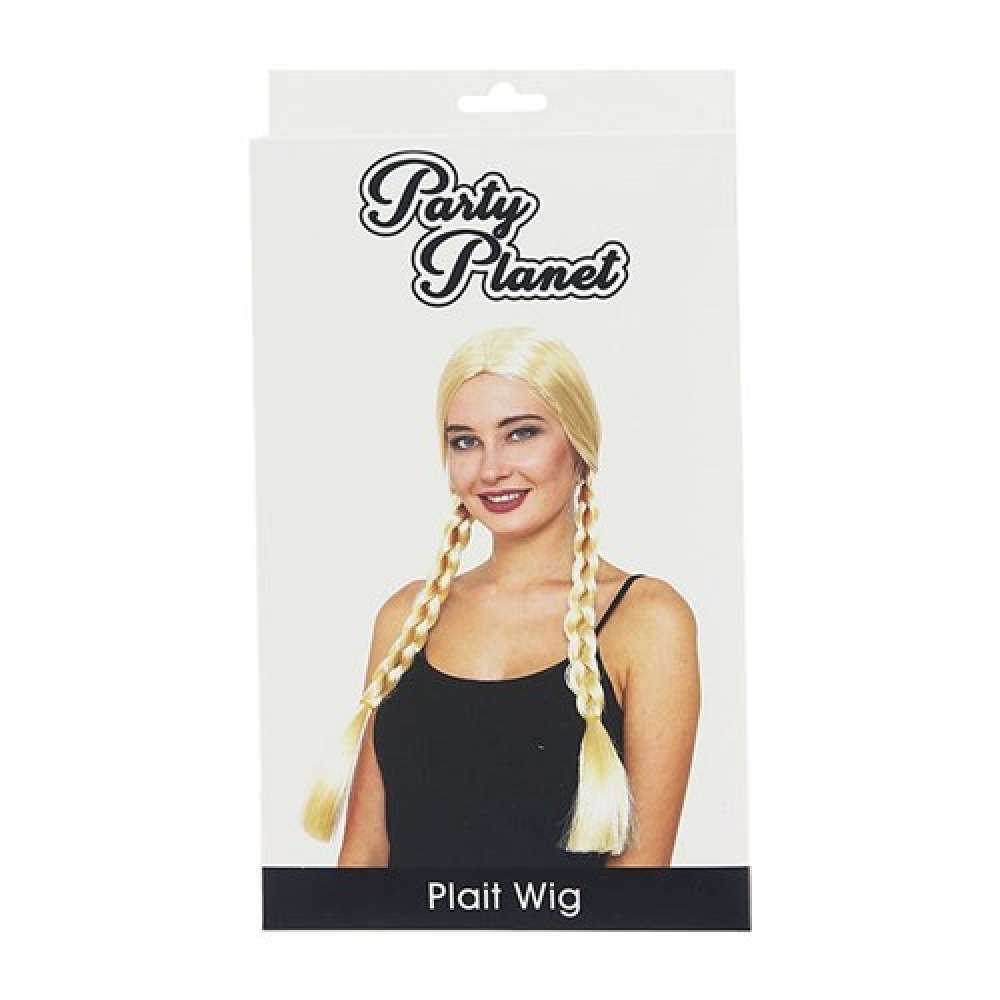 View Party Wig Long Blonde Plaits