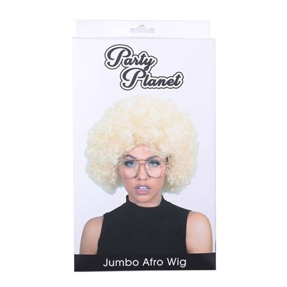 View Party Wig Curly Blonde Afro