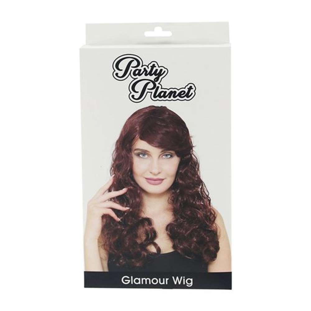 View Party Wig Long Curl Brown