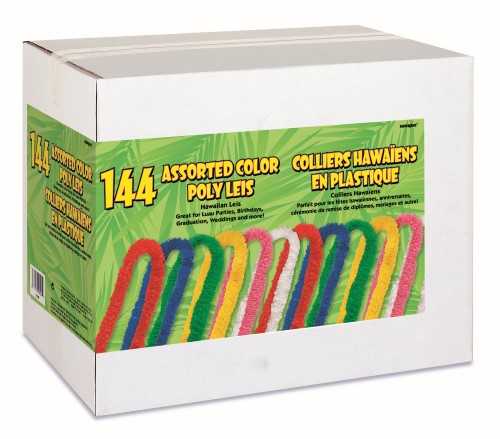 View Party Lei Plastic Asst Colours Single