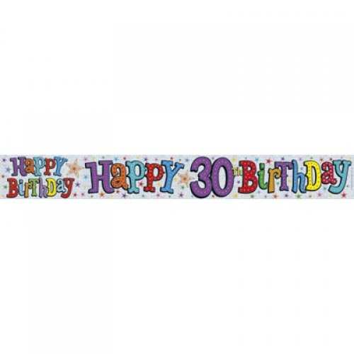 View Party Banner 30th Birthday