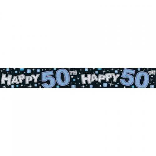 View Party Banner 50th Black