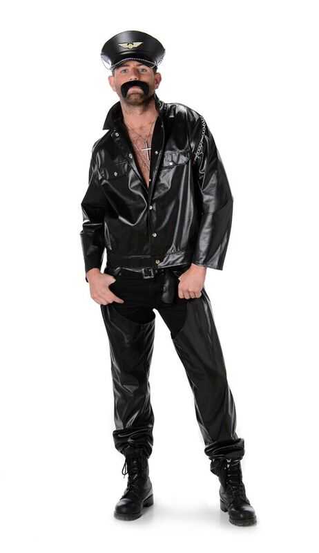 View Party Costume Adult Biker XLarge