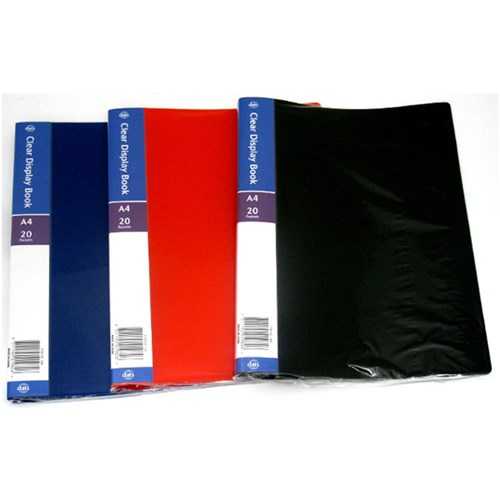 View Display Book A4 Clear 20 Pocket