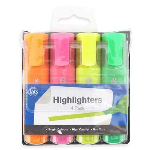 View Highlighters 4pk