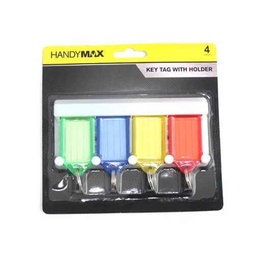 View Key Tags 4pk With Holder