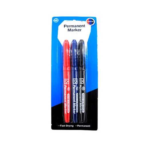 View Permanent Markers 3pk