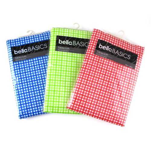 View Tablecloth 130 X 225 vinyl Checked