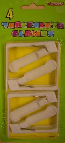View Tablecloth Clips S4 Plastic Clips