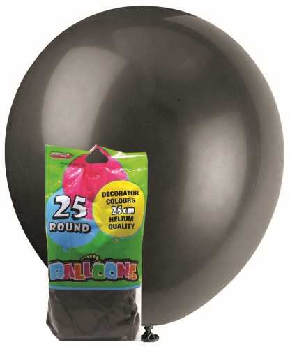 View Balloons 25pk Black