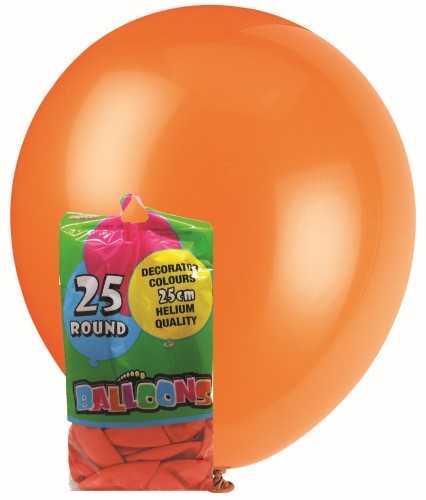 View Balloons 25pk Orange
