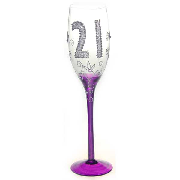 View Champagne Flute 21st Clear
