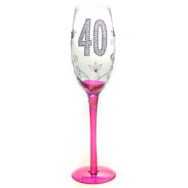 View Champagne Flute 40th Clear