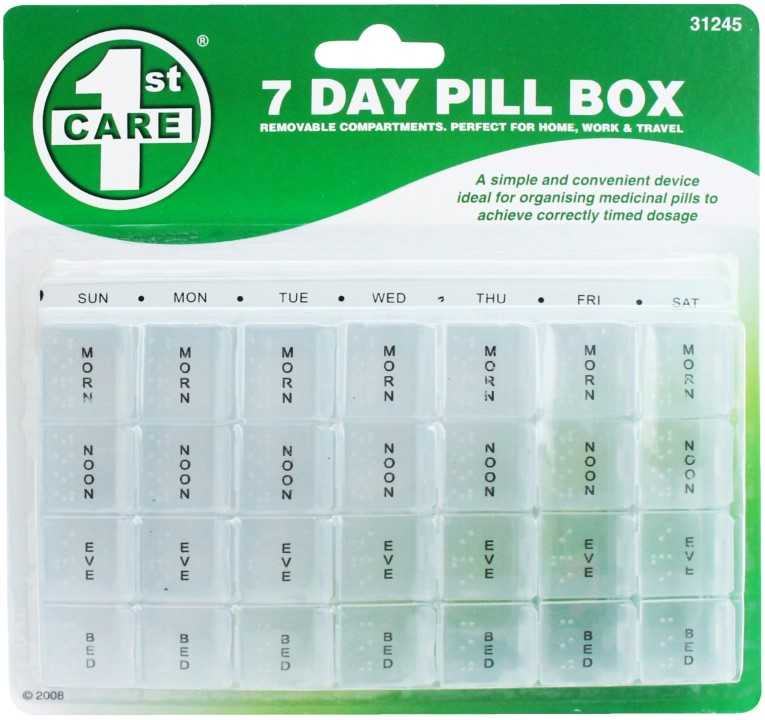 View Pill Box 7 Day