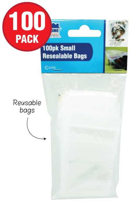 View Storage Bags Resealable