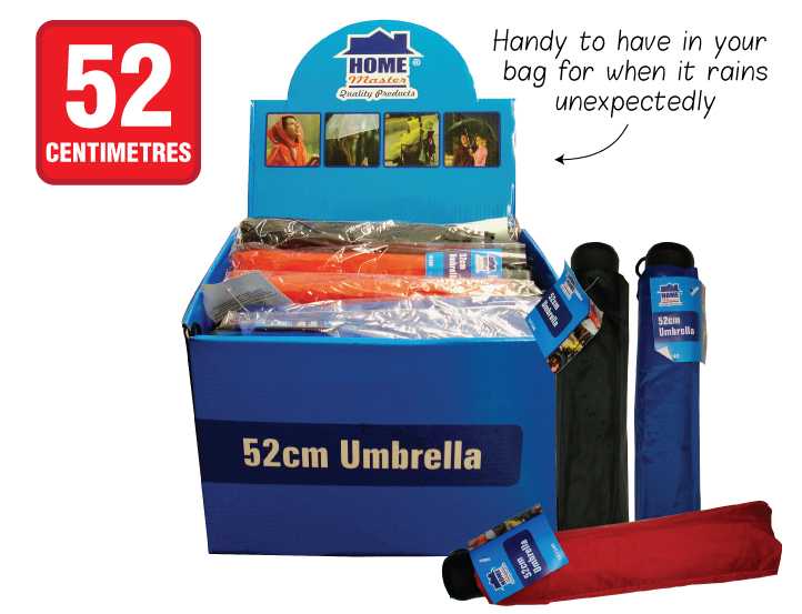 View Umbrella Foldup 52cm Colour