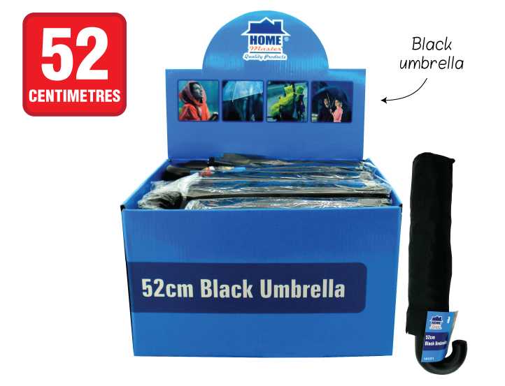 View Umbrella Foldup 52cm Black