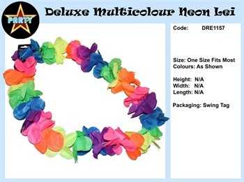 View Party Lei Neon Colours