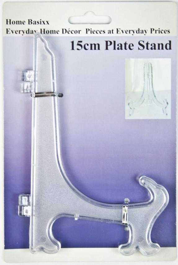 View Plate Stand 15cm/6 Clear