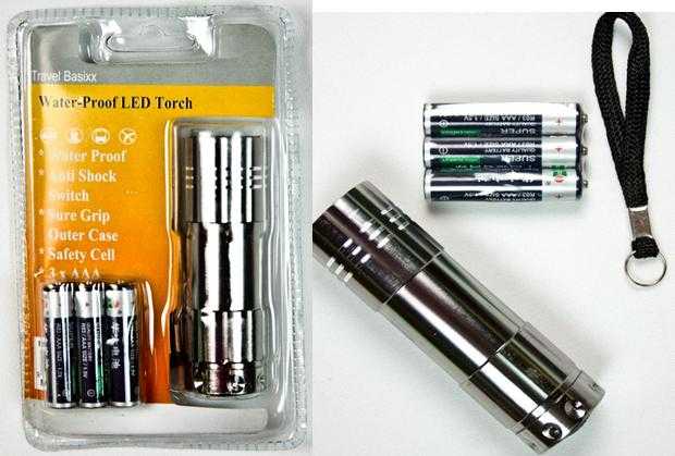 View Torch 9led Sml With Batteries Waterproof