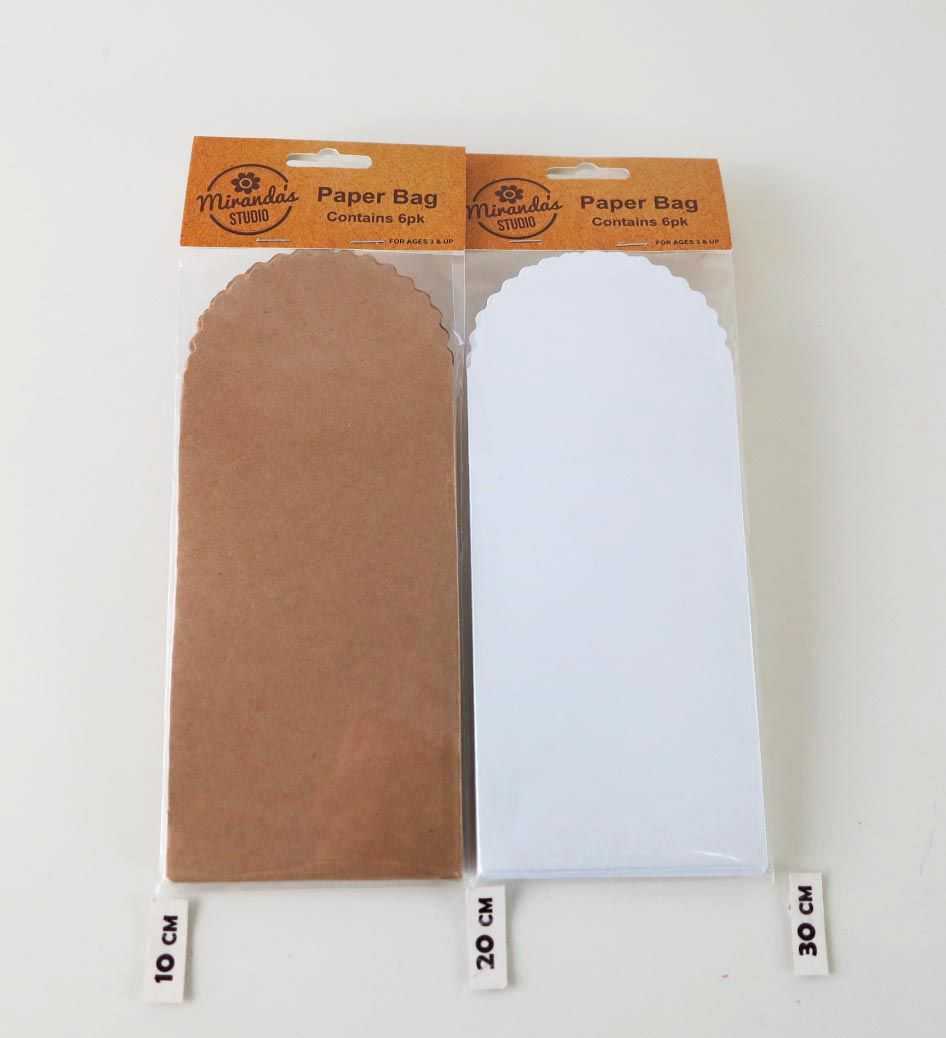 View Paper Bags Kraft 6pk