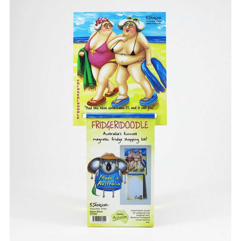 View Sue Janson Fridge Doodle Black Bikini