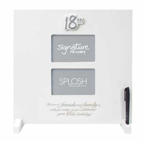 View Signature Frame 18th Large White