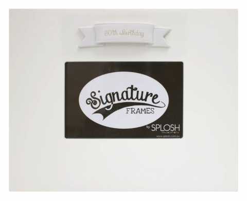 View Signature Frame 30th White