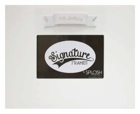 View Signature Frame 70th White