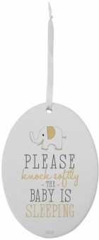 View Splosh Baby Sleeping Sign Oval White