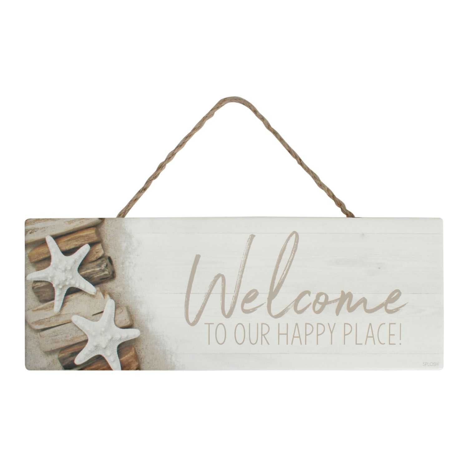 View Splosh Driftwood Sign Hanging - Welcome