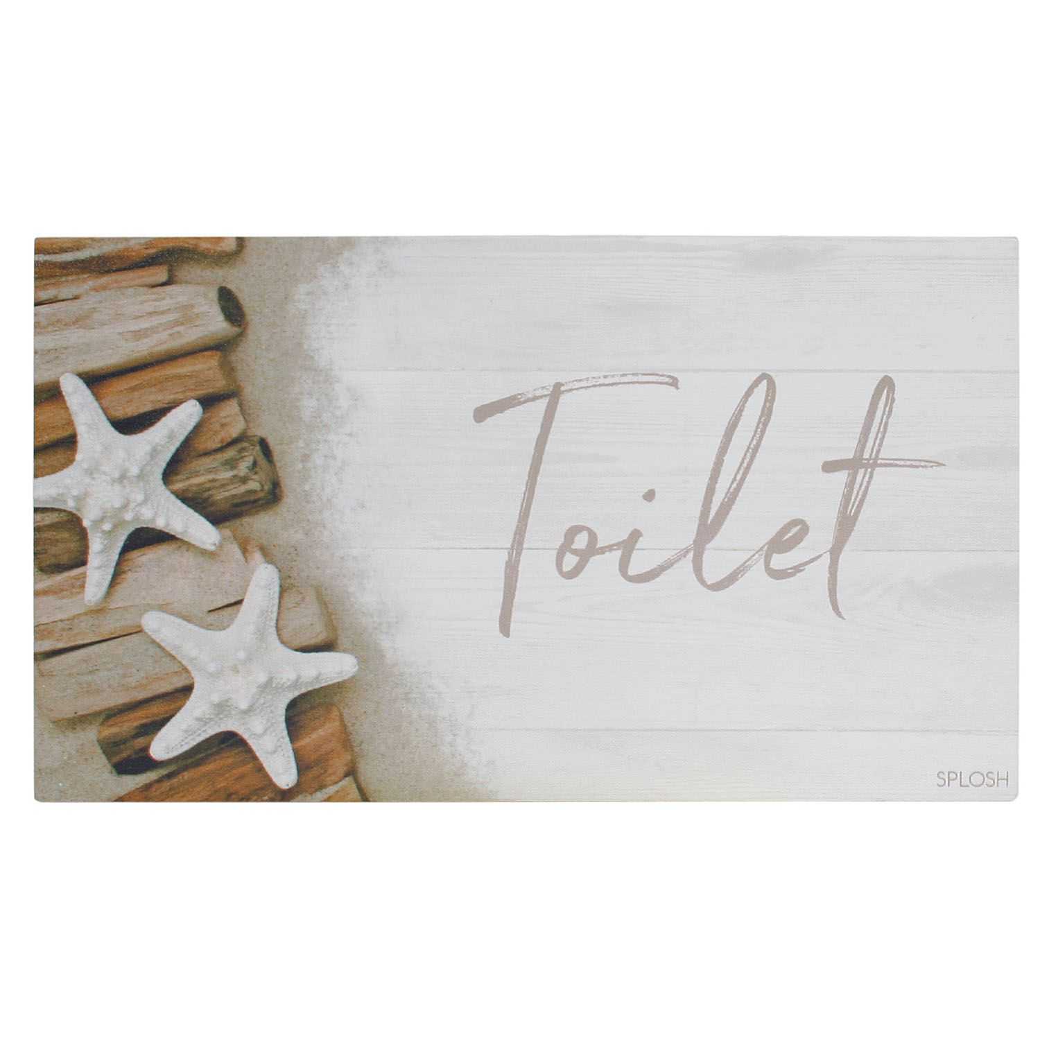 View Splosh Driftwood Door Plaque Toilet