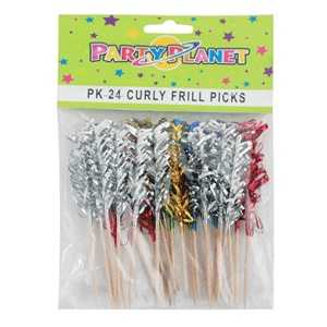 View Cocktail Picks 24pce Tinsel Top