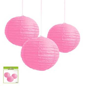 View Lantern Paper 20cm Soft Pink