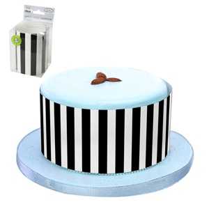 View Cake Wrap Black Stripe