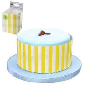 View Cake Wrap Yellow Stripe