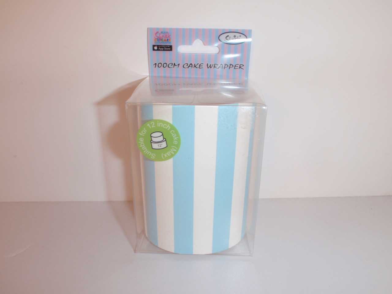 View Cake Wrap Blue Stripe