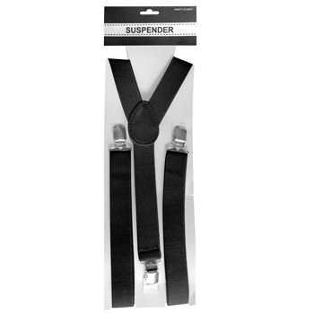 View Party Suspenders Black