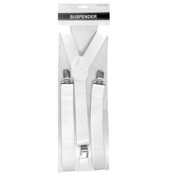View Party Suspenders White