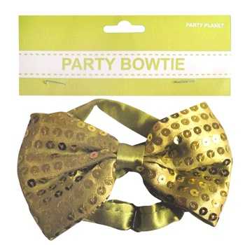 View Bow Tie Party Sequin Yellow