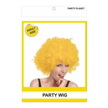 View Party Wig Afro Yellow